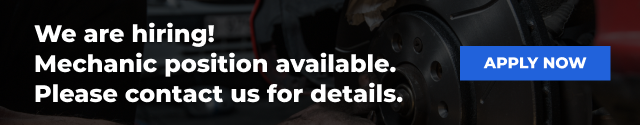 We are hiring! Mechanic position available. Please contact us for details. | Kaufman's Auto Repairs Inc.